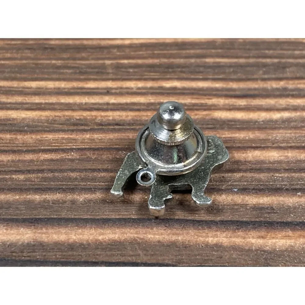 Vintage Mack Trucks Silver Tone Bulldog Tie Tack Lapel Pin